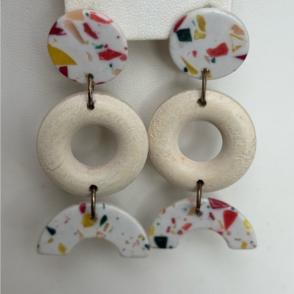 Colorful Life Savers Candy Dangle Earrings